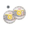 Bosch 06159975T0 230mm Diamond Blade Twin Pack With SDS Clic Nut