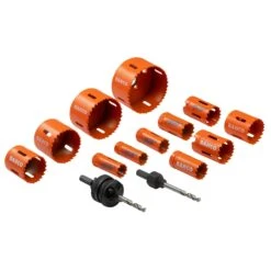 Bahco BAH3834122PB Plumber's Bi-Metal Holesaw Set, 14 Piece