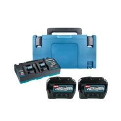 Makita 1910A2-5 40V XGT Power Source Kit 2 X 8.0Ah Batteries, Charger & Case