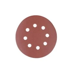 Silverline 206505 10 Piece Hook Loop Discs Punched 125mm 240 Grit