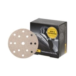 Mirka 2261109951N BaseCut 150mm/6" Hook & Loop 15 Holes Sanding Discs 500 Grit Pack Of 100