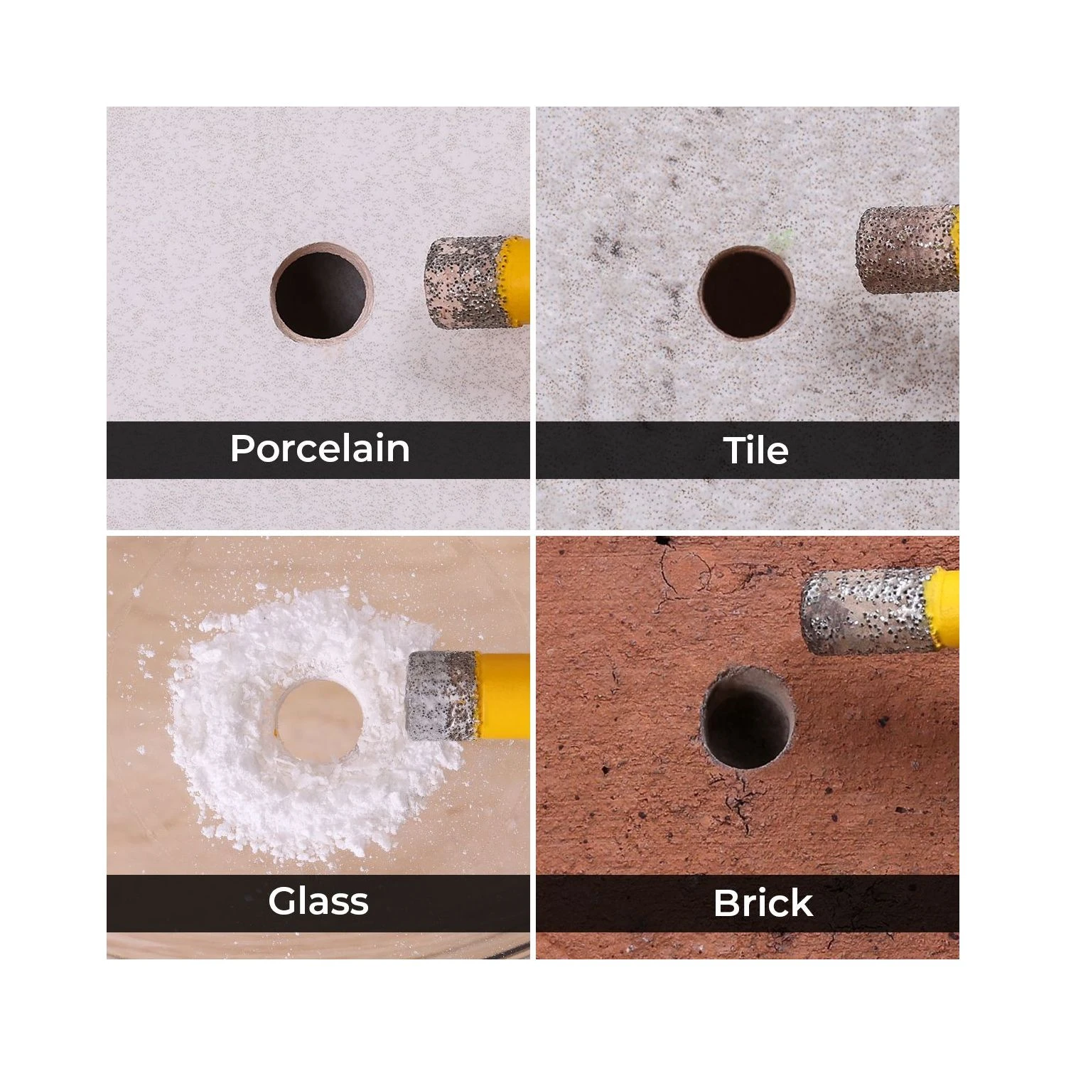 TOUGH MASTER® Diamond Drill Kit Drill Bits For Tile, Ceramic, Granite, Marble With Sizes 5mm, 6mm, 8mm, 10mm & 12mm - 5 Pieces (TM-DDK5) - Image 9