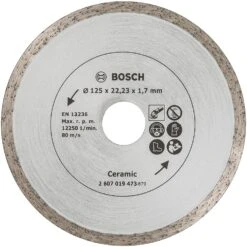 Bosch 2607019473 125mm Diamond Blade For Tiles