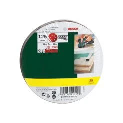 Bosch 2607019497 125mm Random Orbital Sanders Mixed Grit Sanding Disc Sheet Set 25 Piece