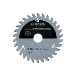 Bosch 2608837752 Standard For Multi Material Circular Saw Blade - 85mm X 1.5mm/1mm X 15mm 30 Teeth