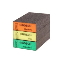 Bosch 2608901174 3 Piece Combi S470 Mixed Grit Foam Sanding Blocks