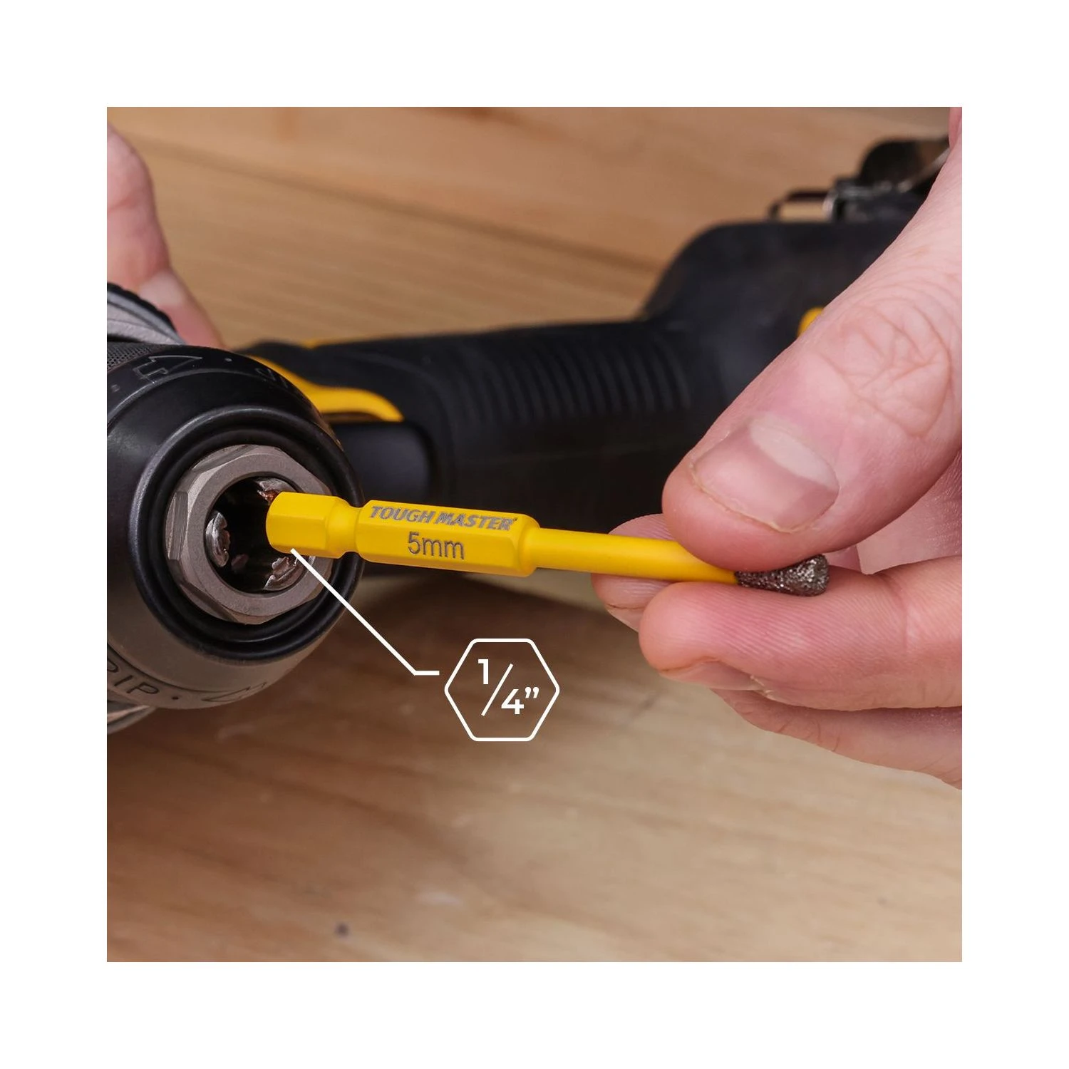 TOUGH MASTER® Diamond Drill Kit Drill Bits For Tile, Ceramic, Granite, Marble With Sizes 5mm, 6mm, 8mm, 10mm & 12mm - 5 Pieces (TM-DDK5) - Image 5