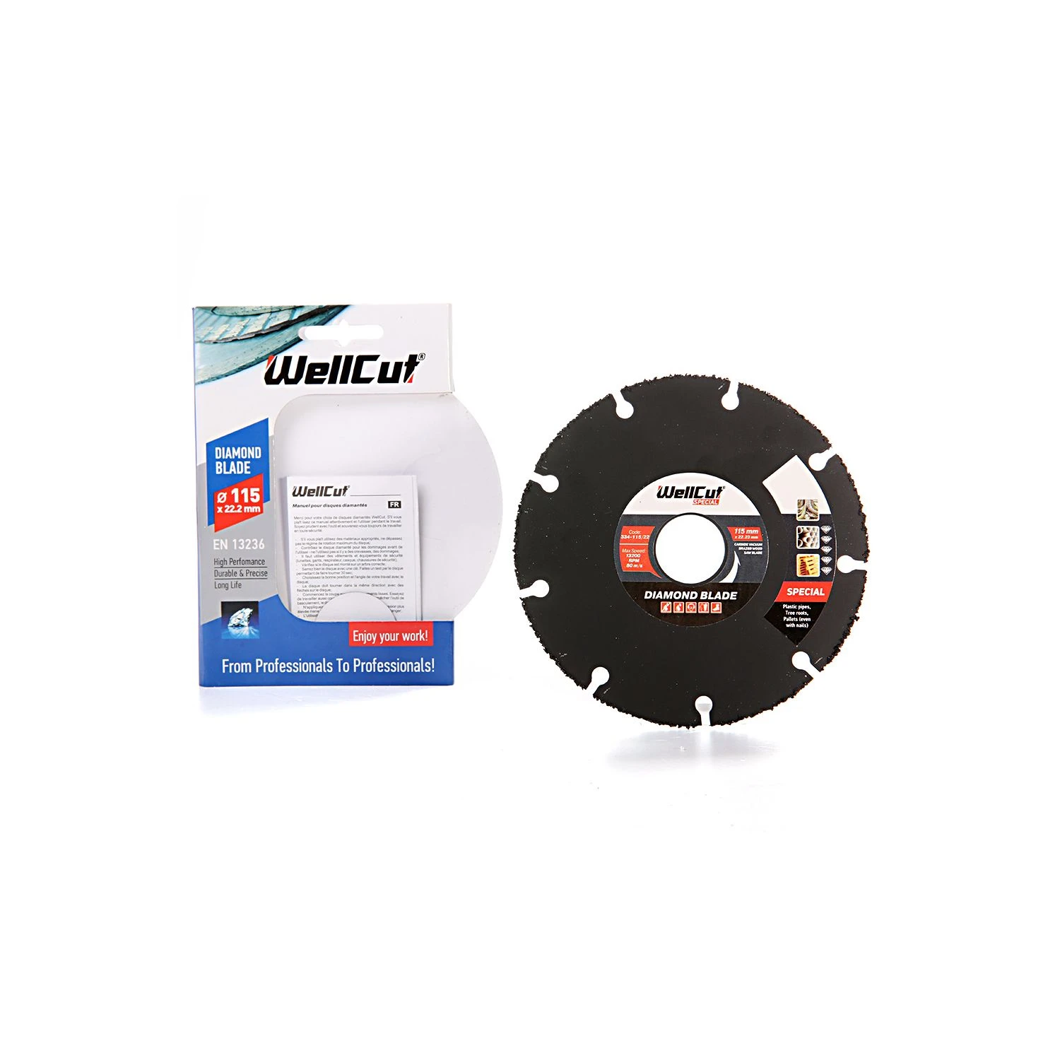 WellCut Diamond Blade Special Wood 115x22 Bore 0.23 Thickness 334-115/22 - Image 3