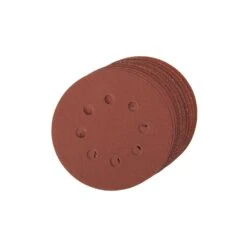 Silverline 479349 10 Piece 125mm Hook Loop Discs - 60-240 Grit