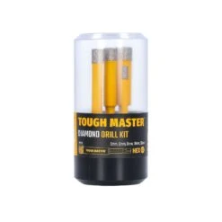 TOUGH MASTER® Diamond Drill Kit Drill Bits For Tile, Ceramic, Granite, Marble With Sizes 5mm, 6mm, 8mm, 10mm & 12mm - 5 Pieces (TM-DDK5)