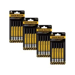 TOUGH MASTER® Jigsaw Blade Set 20 Pieces T-Shank 76mm 21TPI For Metal Wood Plastic Cutting Compatible With All Brands (TM-TT118A)