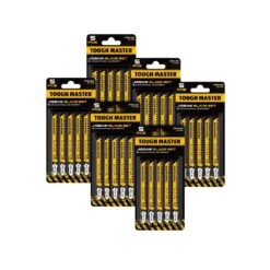 TOUGH MASTER® Jigsaw Blade Set 30 Pieces T-Shank 100mm 6TPI For Wood Plastic Cutting Compatible With All Brands (TM-T144D)