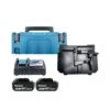 Makita Genuine BL1850 18V Li-Ion LXT 5.0Ah Battery Twin Pack With Charger, Type 2 Case & Inlay