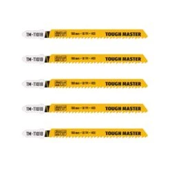 TOUGH MASTER® HCS 10TPI Blades, T-shank Jigsaw Blade Set - 5 Pieces (TM-T101B)