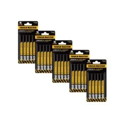 TOUGH MASTER® Jigsaw Blade Set 25 Pieces T-Shank 76mm 21TPI For Metal Wood Plastic Cutting Compatible With All Brands (TM-TT118A)