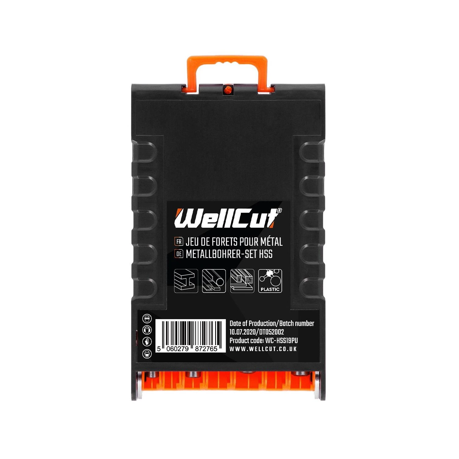 WellCut WC-HSS19PU 1-10mm Ultra High Quality HSS Twist Drill Bit Set With 19 Pieces - Image 4