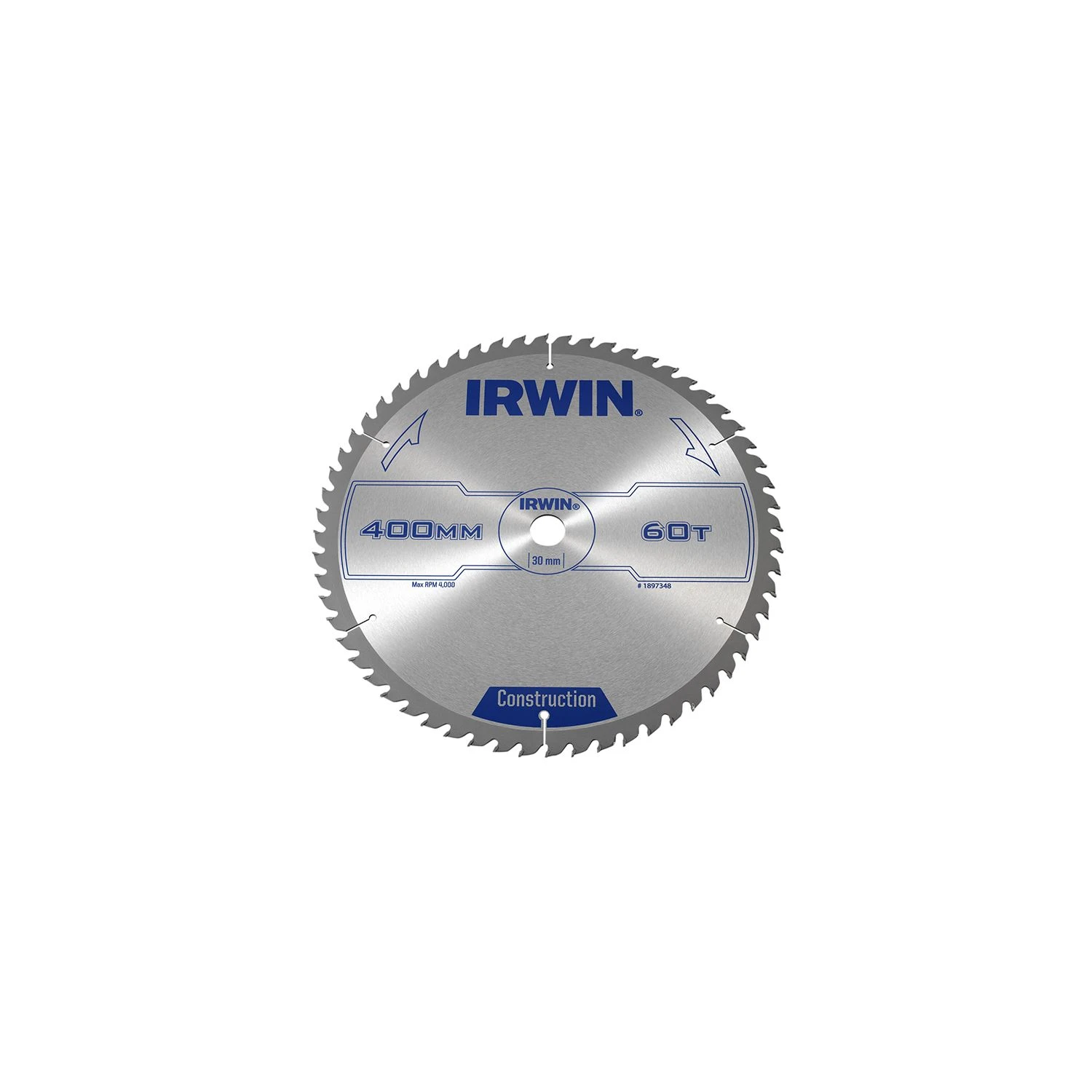 IRWIN General Purpose Table & Mitre Saw Blade 400 X 30mm X 60T ATB