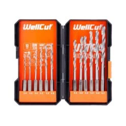 Wellcut 12 Piece HSS Steel Hex Shank Drill Bits Set 2mm-6.5mm