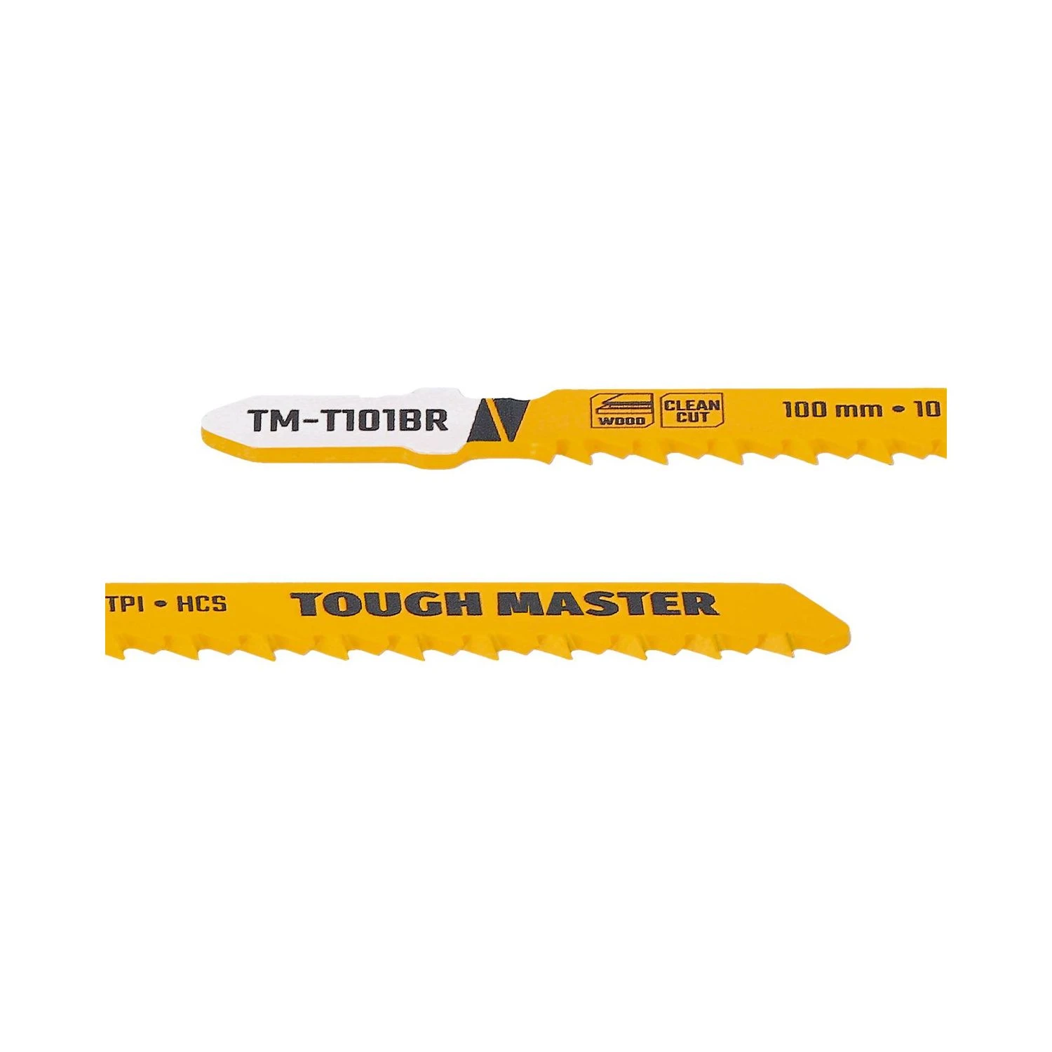 TOUGH MASTER® Jigsaw Blade Set 50 Pieces T-Shank 100mm 10TPI For Wood Plastic Cutting Compatible With All Brands (TM-T101BR) - Image 3