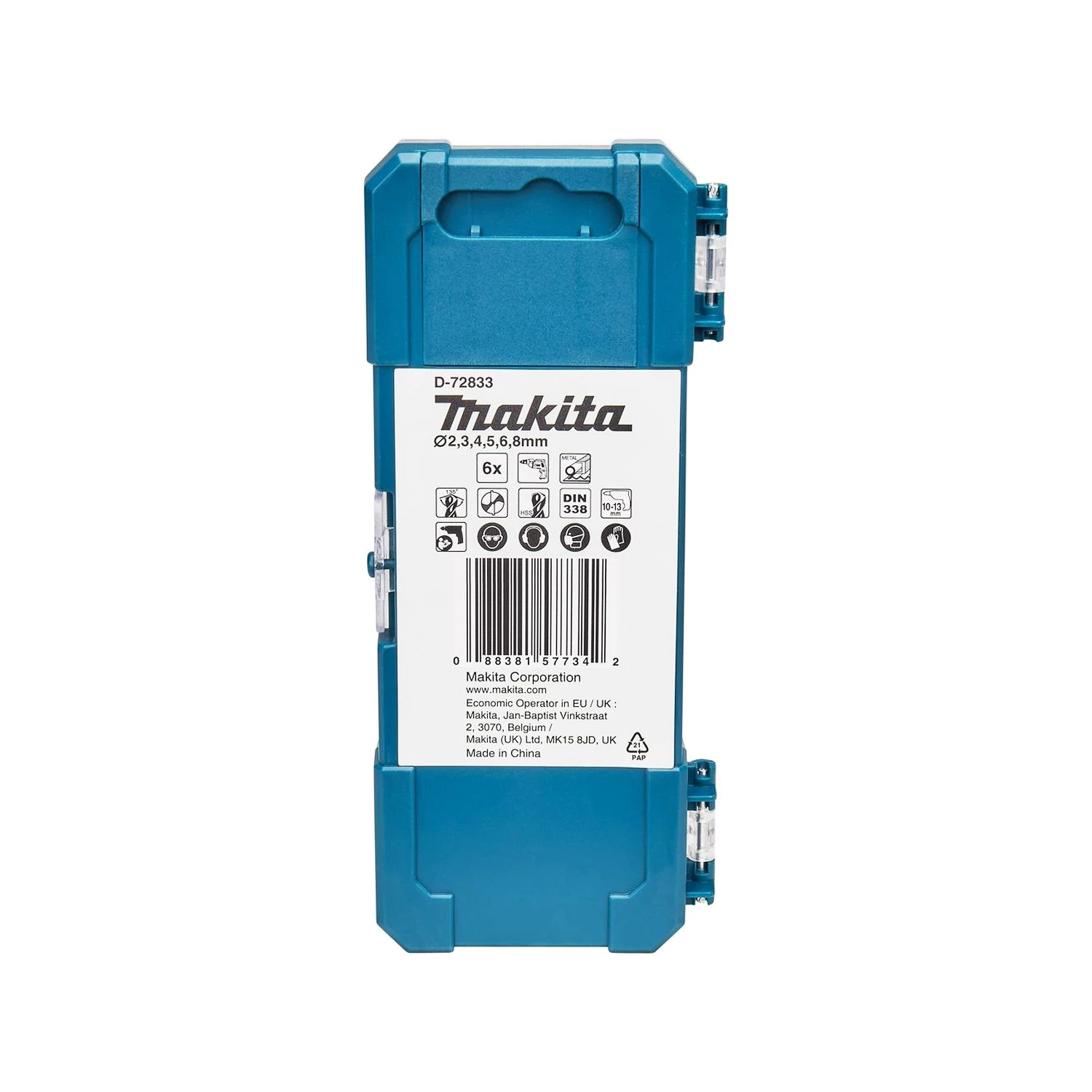 Makita D-72833 6 Piece HSS-TIN Drill Bit Set For Metal - Image 5