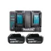 Makita Genuine BL1850 18V 5.0Ah LXT Li-Ion Battery Twin Pack With DC18SH Twin Port Charger