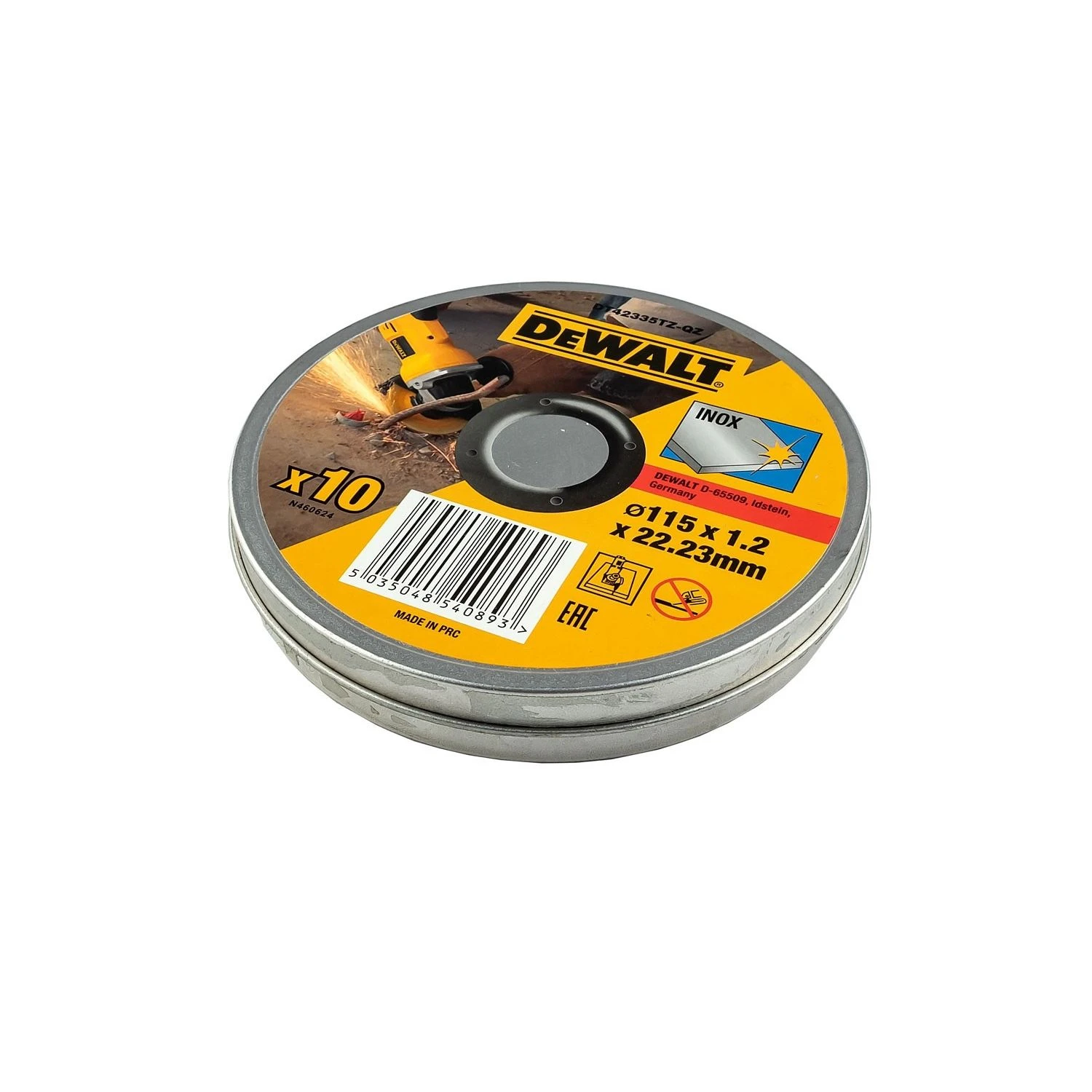 DeWalt DT42335TZ Inox 115mm Metal Cutting Discs Pack Of 10 - Image 3