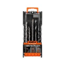 WellCut WC-HWM9U 4-8mm Combination Of HSS / MASONRY / WOOD Drill Bit Set With 9 Pieces