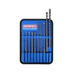 Faithfull FAISDSSET10 10 Piece SDS Plus Drill Bit Set