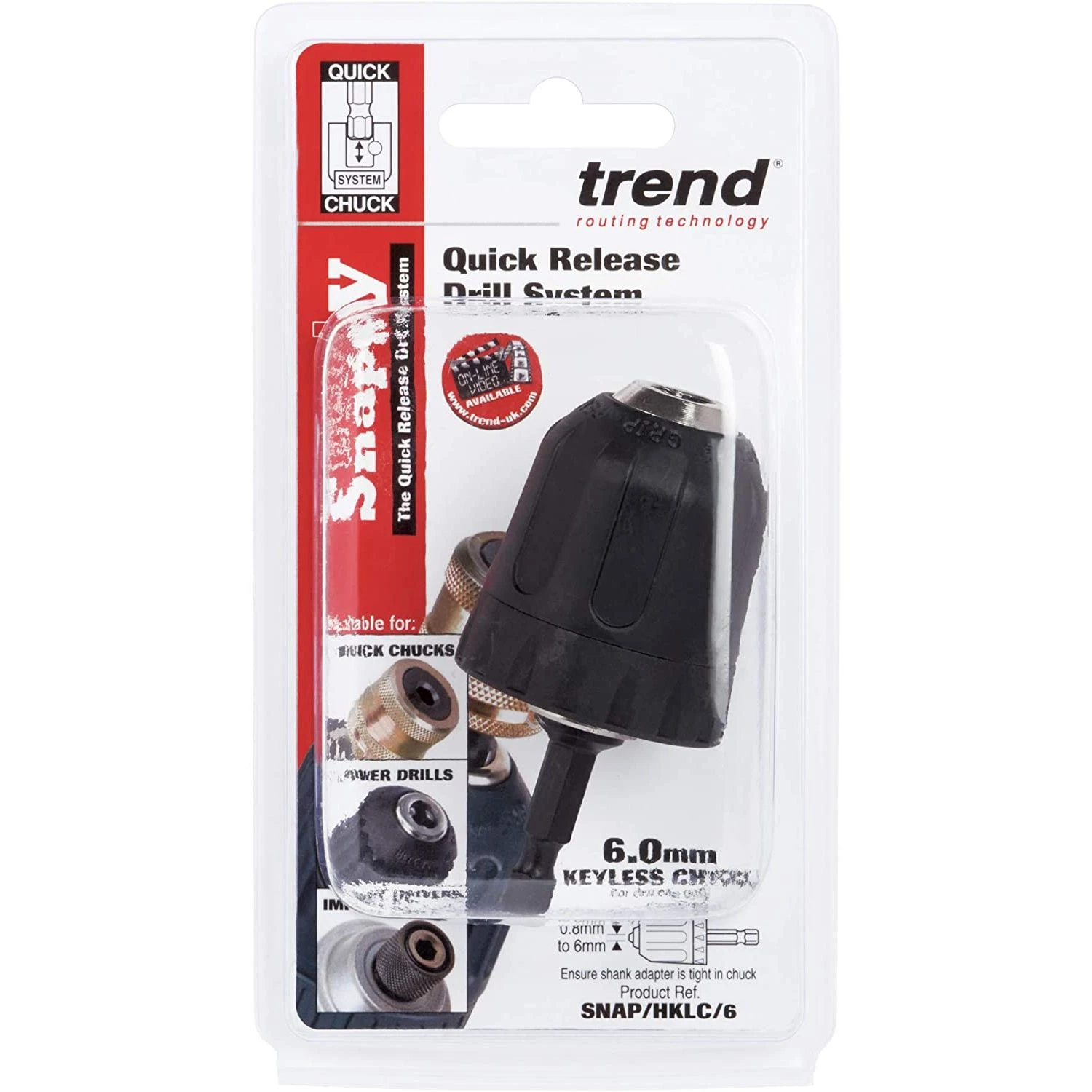 Trend Snappy Hex Keyless Chuck 6mm Capacity - Image 4