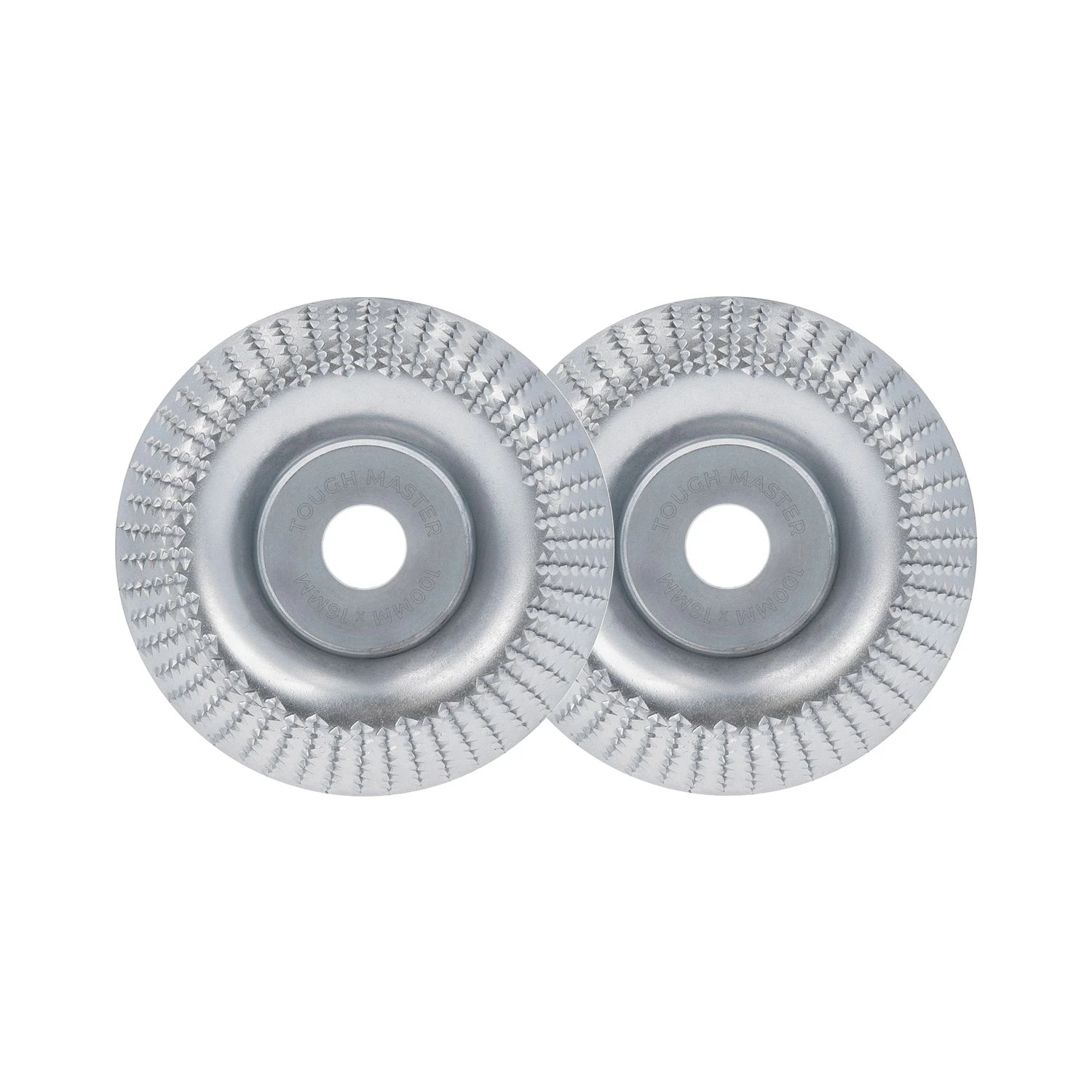TOUGH MASTER Wood Carving Disc 100mm 4" Inch Pack Of 2 Wood Angle Grinding Disc Carving Tool For Angle Grinder With 16mm Arbor Sanding Cutting Sculpting Shaping Polishing