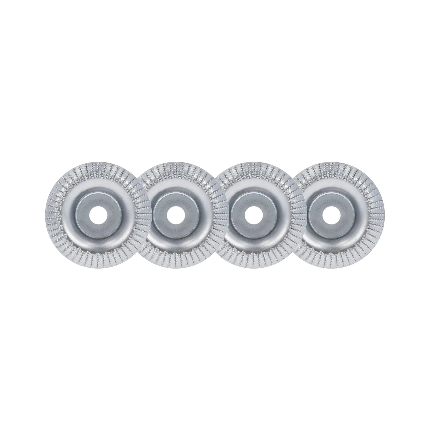 TOUGH MASTER Wood Carving Disc 100mm 4" Inch Pack Of 4 Wood Angle Grinding Disc Carving Tool For Angle Grinder With 16mm Arbor Sanding Cutting Sculpting Shaping Polishing