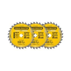 TOUGH MASTER Circular Saw Blade 165mm Pack Of 3 Professional TCT Mitre Saw Circular Saw Blade 165 X 20 X 28T Ideal For Wood, Wood With Nails, Laminate, Plastic, Fits Bosch Makita Dewalt