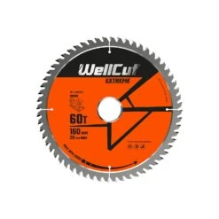 WellCut® TCT Extreme Circular Saw Plunge Saw Blade 160mm X 20mm X 60T, Suitable For Festool - TS55 (WC-F1602060)