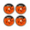 WellCut® TCT Extreme Circular Saw Plunge Saw Blade 165mm X 20mm X 28T, Suitable For SP6000, DWS520, DCS520, GKT55 - Pack Of 4