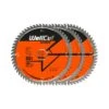 WellCut® TCT Extreme Circular Saw Plunge Saw Blade 165mm X 20mm X 60T, Suitable For SP6000, DWS520, DCS520, GKT55 - Pack Of 3