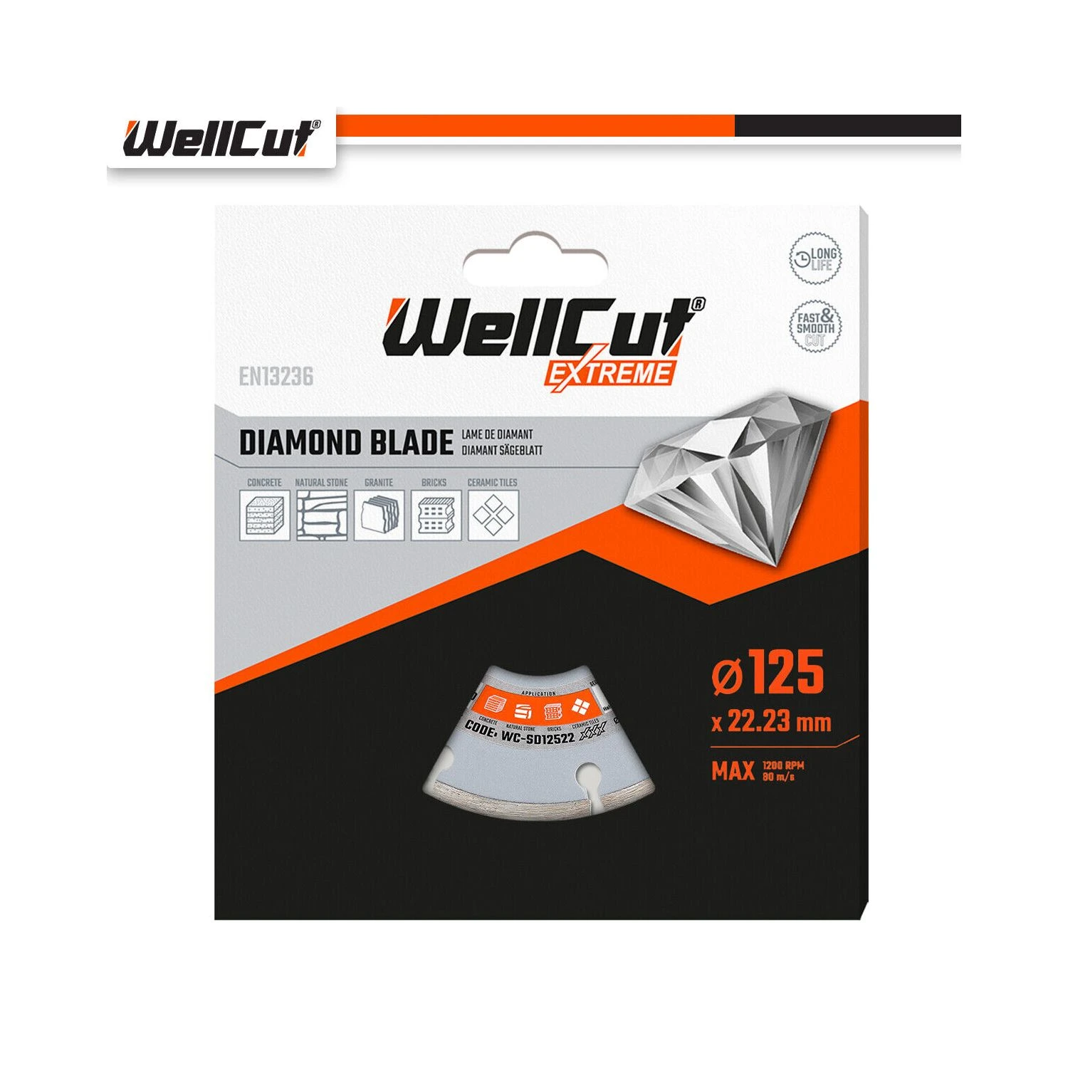 WellCut Extreme Diamond Blade 125mm X 22.23mm Bore Pack Of 2 - Image 4