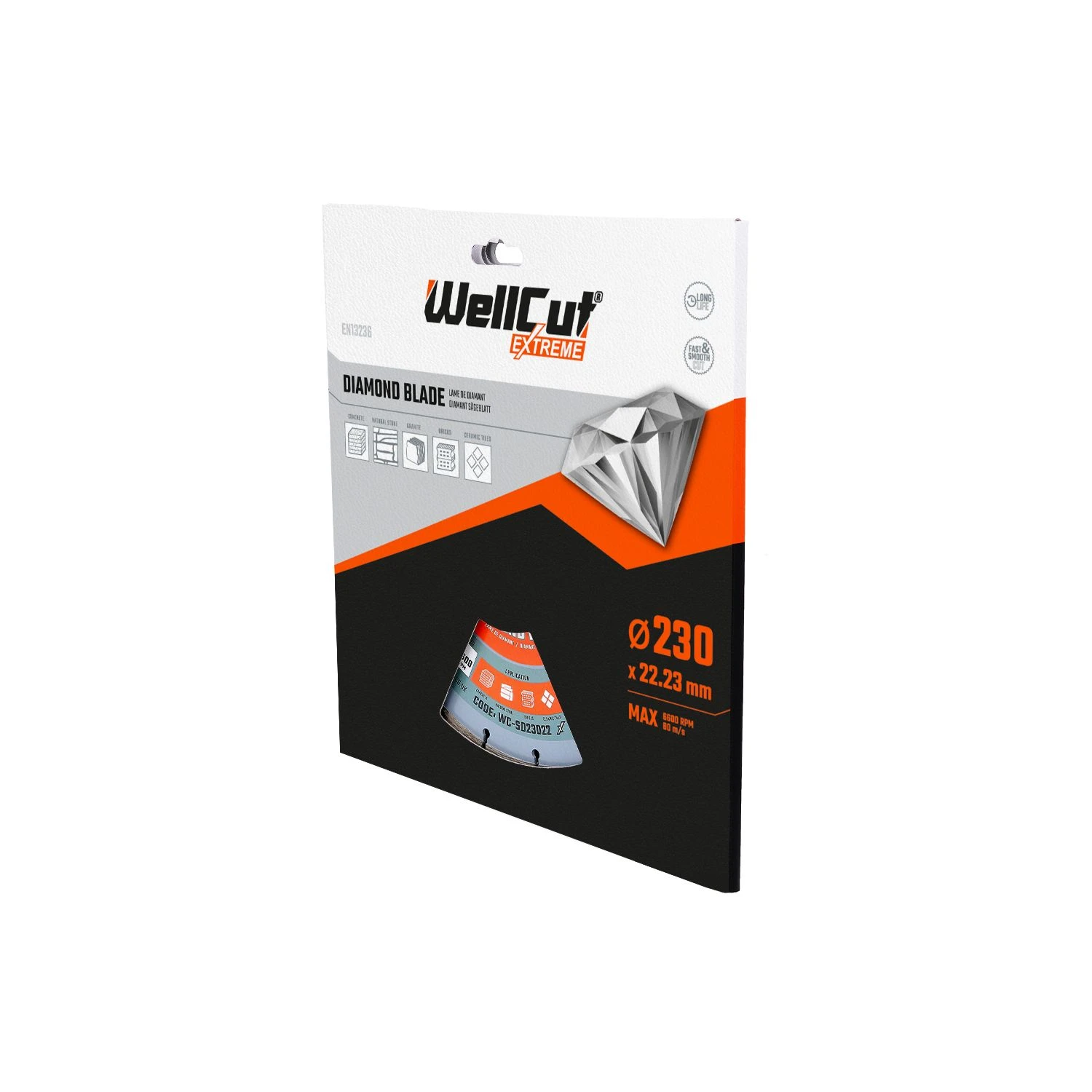 WellCut EXTREME Diamond Blade Cutting Disc - 230mm, 22.23mm Bore Pack Of 10 - Image 6