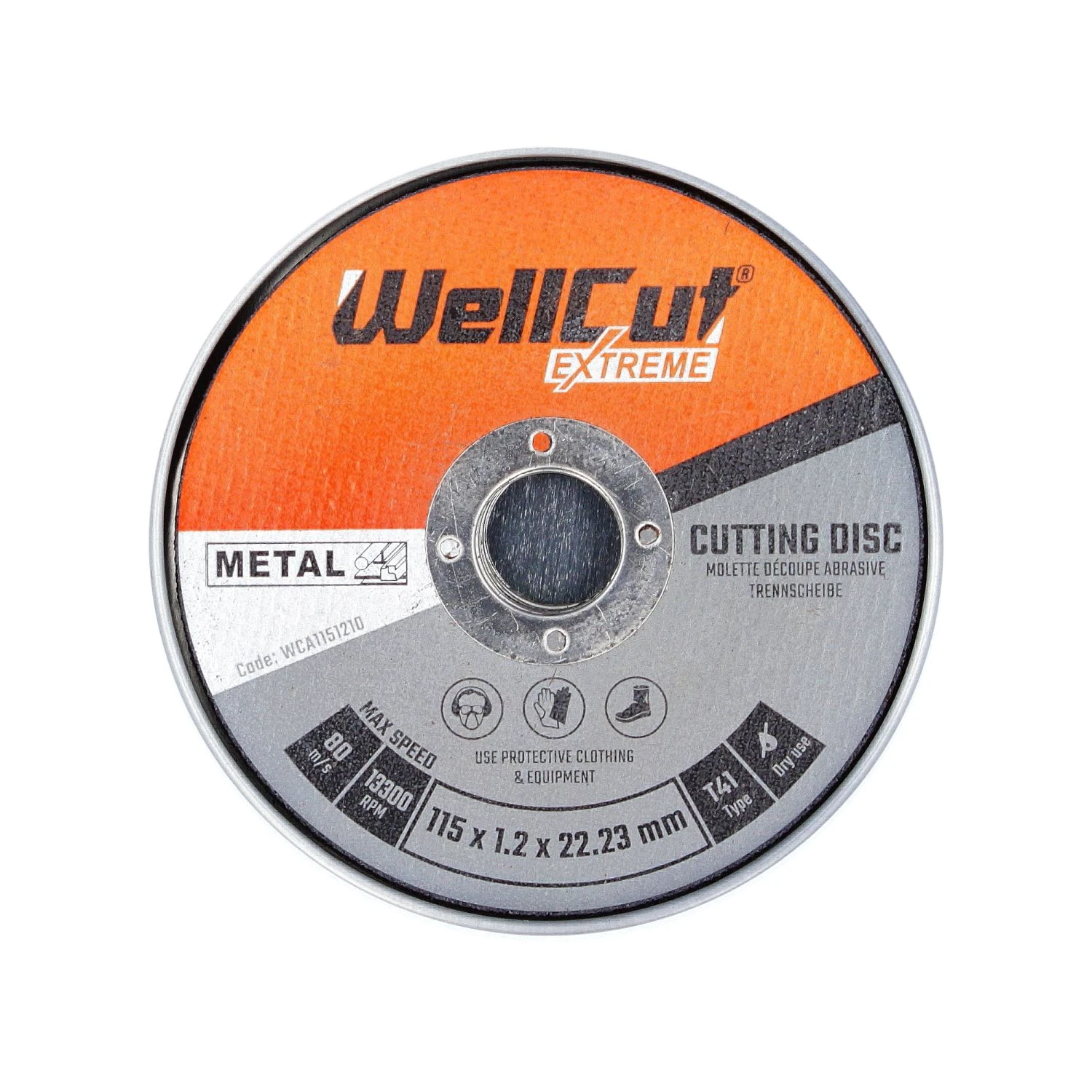 WellCut EXTREME T41, 10pk Cutting Disc - 115 MM (WCA1152-10)