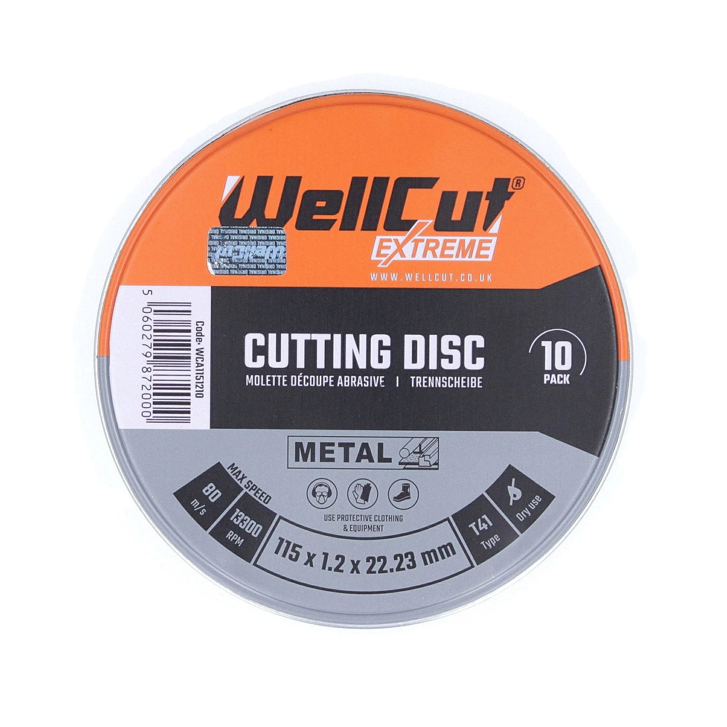 WellCut EXTREME T41, 10pk Cutting Disc - 115 MM (WCA1152-10) - Image 6